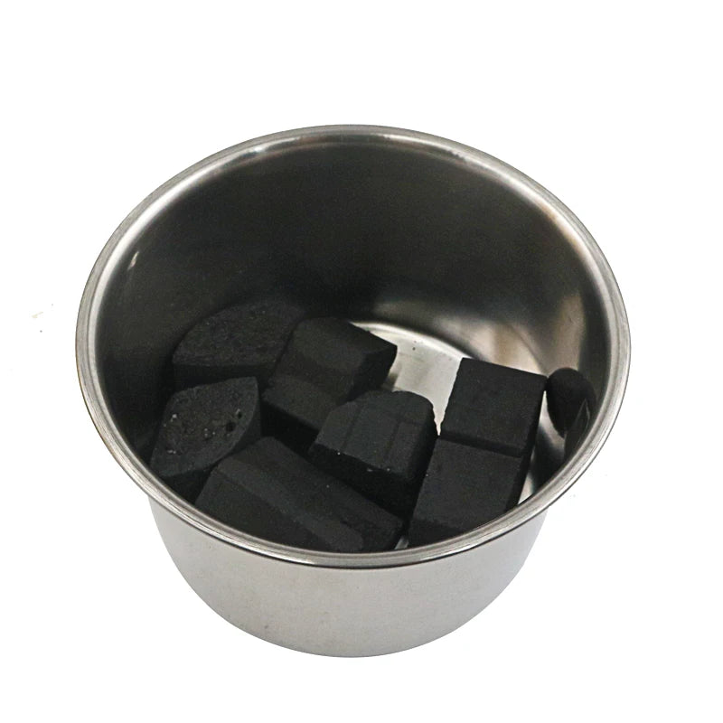 Metal Hookah Charcoal Holder Basket For Shisha Hookahs Chicha Narguile Sheesha Smoking Accessories Silver