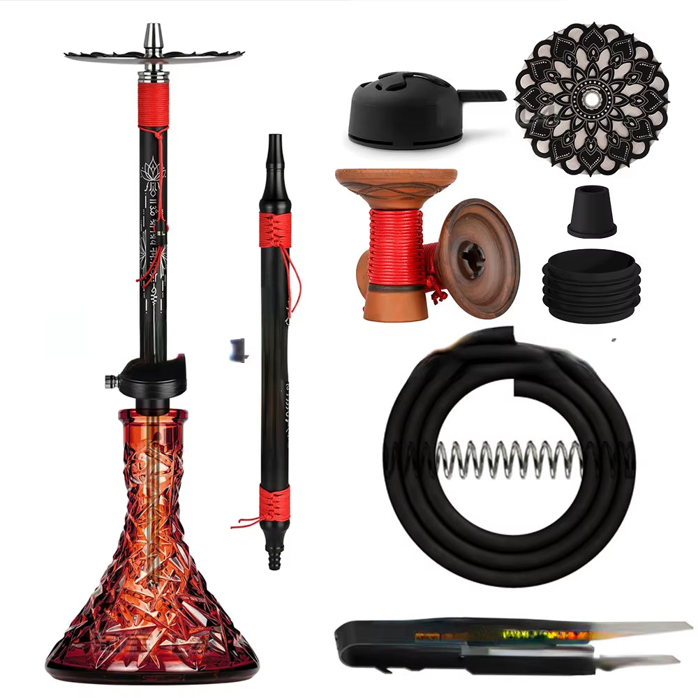 New Hookah, Hookah Single Tube Pot Large Gift Box Full Set