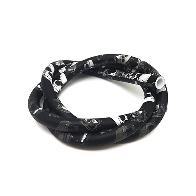 Colourful Silicone Hookah Hoses Shisha Accessories Carbon Fiber Skull Black Blue Color ID 12Mm OD 17Mm LEN 1500Mm LM-H056