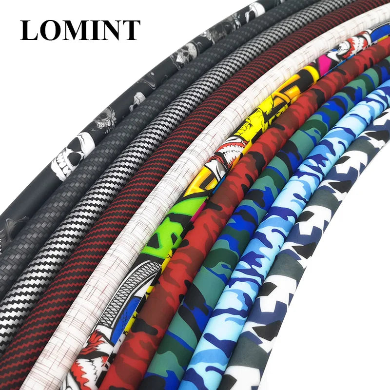 Colourful Silicone Hookah Hoses Shisha Accessories Carbon Fiber Skull Black Blue Color ID 12Mm OD 17Mm LEN 1500Mm LM-H056