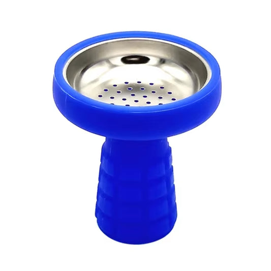 Silicone Hookah Bowl with Stainless Steel Mesh Shisha Tobacco Bowls Narguile Accessories LM-215
